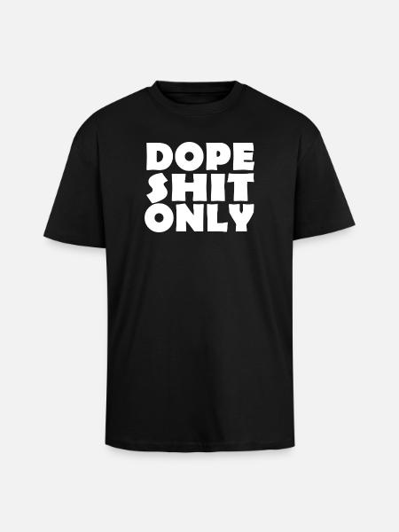 merde - T-shirt unisexe oversize épais - noir