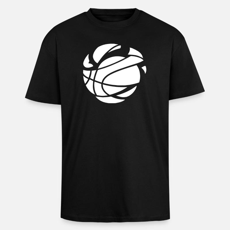 Ball Rhythm Abstract - Oversized Heavyweight Unisex T-Shirt - Schwarz
