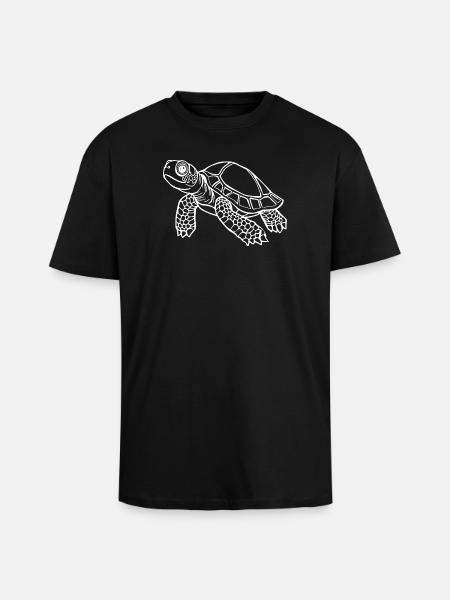 Turtle Turtles - Unisex Oversized Heavyweight T-shirt - black