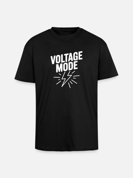 Mode de tension - T-shirt unisexe oversize épais - noir