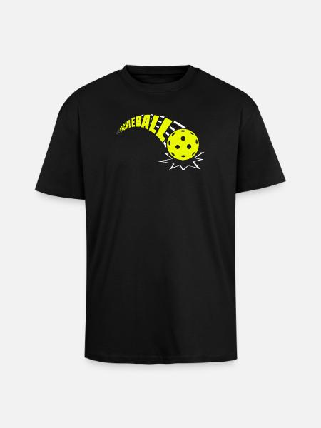 Pickleball funny pickleball player - Unisex Oversized Heavyweight T-shirt - black