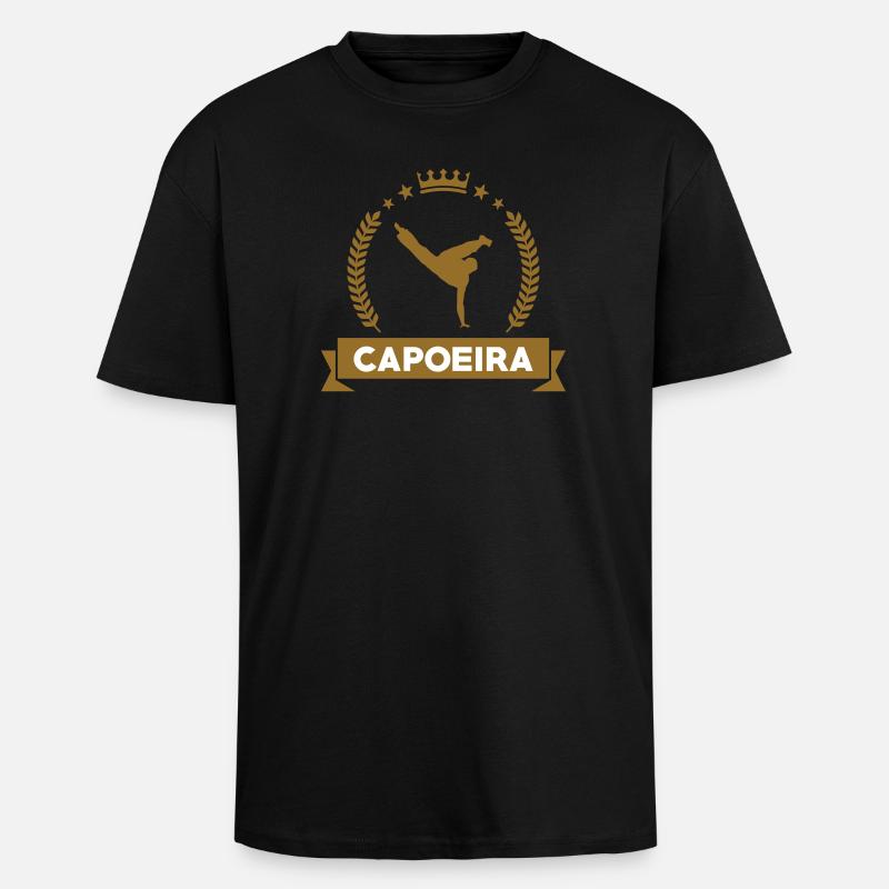 Capoeira - Kamp - Dans - Tyk Oversize T-shirt - sort