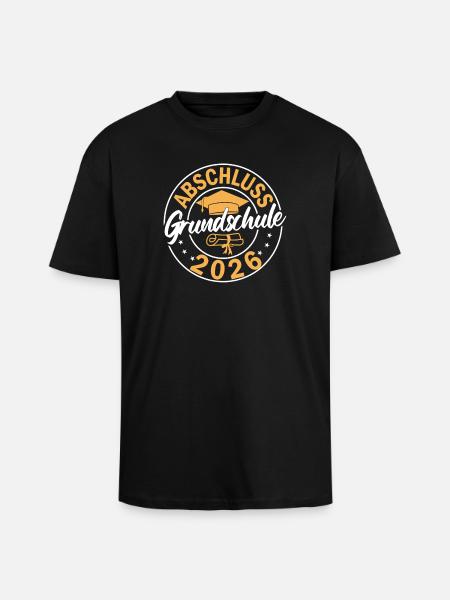 Abschluss Grundschule 2026 - Oversized Heavyweight Unisex T-Shirt - Schwarz