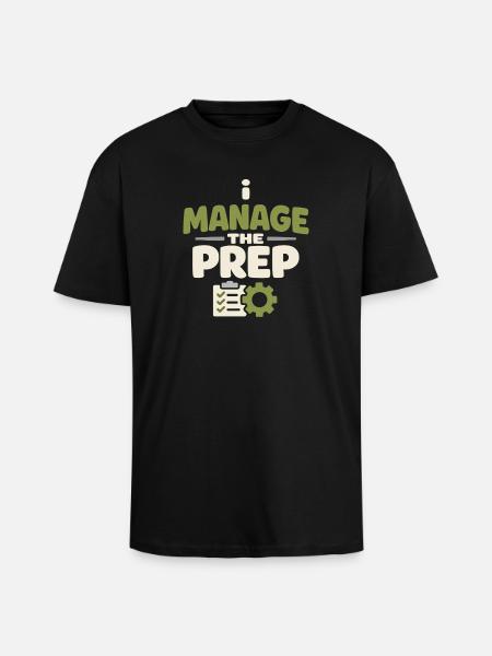 Family Provision Emergency Planner Prepper - Unisex Oversized Heavyweight T-shirt - black