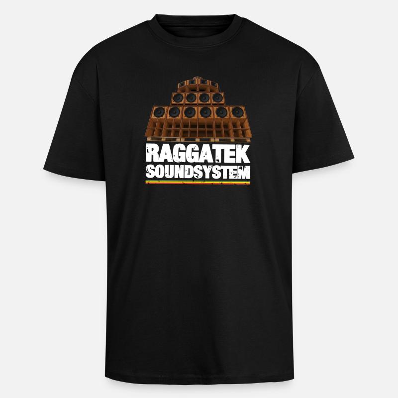 Raggatek - Oversized Heavyweight Unisex T-Shirt - Schwarz