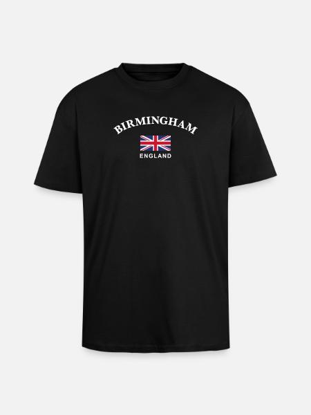 Birmingham, England - Unisex Oversized Heavyweight T-shirt - black