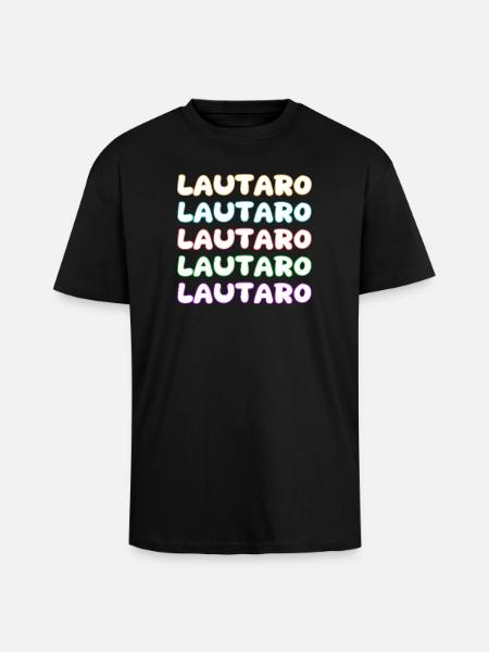Lautaro - Unisex Oversized Heavyweight T-shirt - black