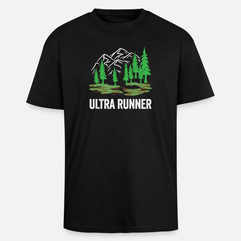 Ultra-Läufer - Oversized Heavyweight Unisex T-Shirt - Schwarz