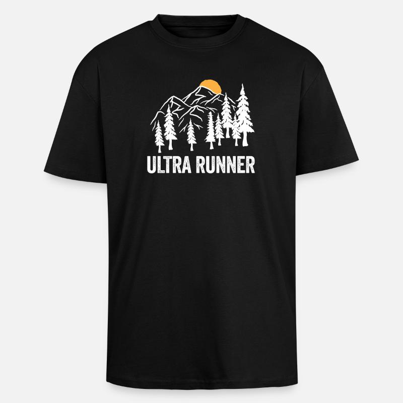 Ultra-Läufer - Oversized Heavyweight Unisex T-Shirt - Schwarz