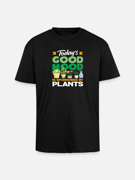 Plant Lover Succulent - Unisex Oversized Heavyweight T-shirt - black