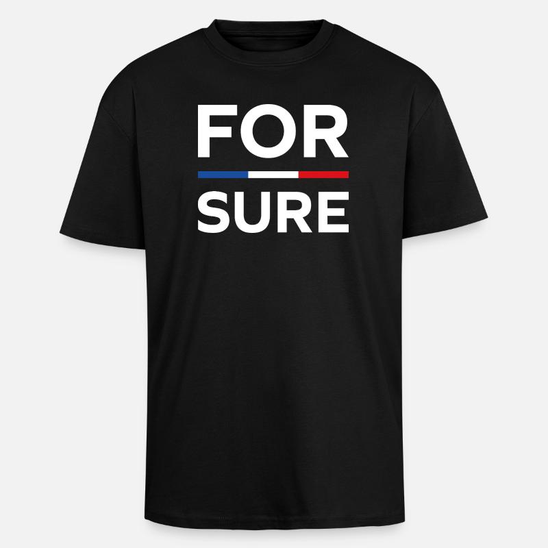macron Ganz sicher - Oversized Heavyweight Unisex T-Shirt - Schwarz