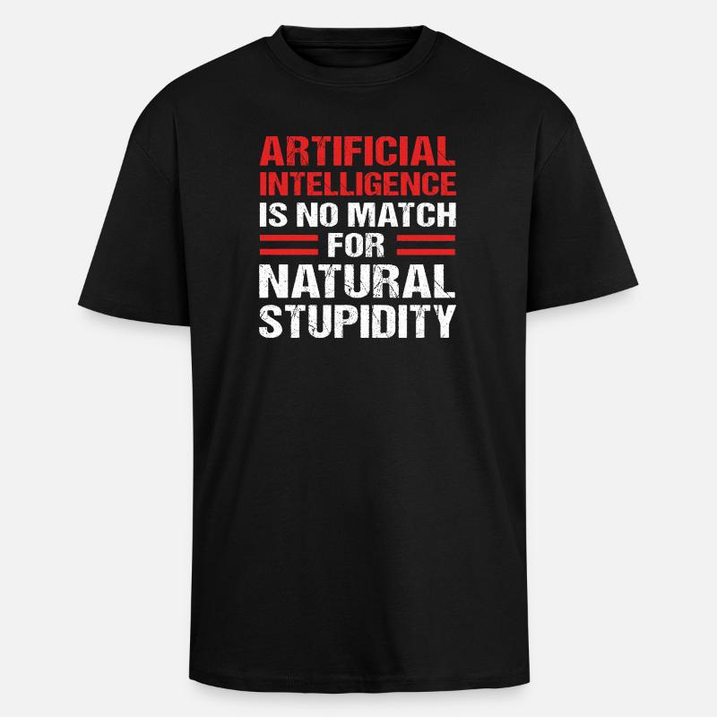 Artificial Intelligence GPT - Unisex Oversized Heavyweight T-shirt - black