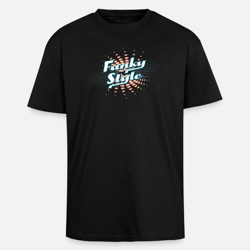 Funky Style - Oversized Heavyweight Unisex T-Shirt - Schwarz