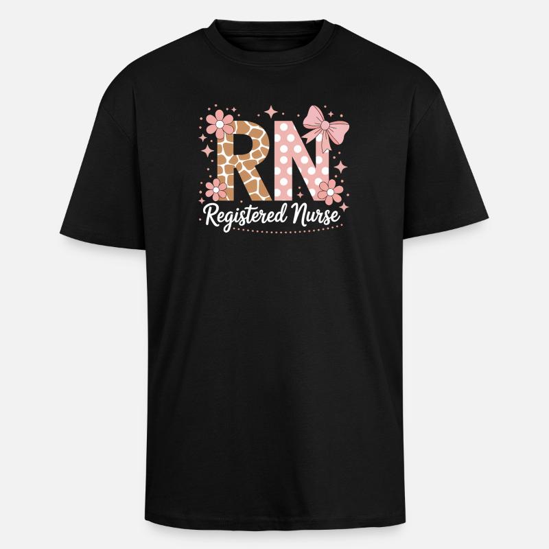 Don d’infirmière : Don d’infirmière - T-shirt unisexe oversize épais - noir