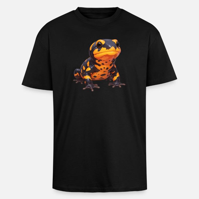 Feuersalamander Salamander - Oversized Heavyweight Unisex T-Shirt - Schwarz