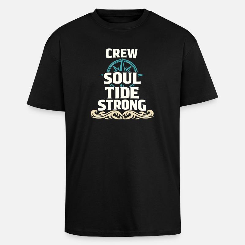 Seemannschaftsgeschenk Für Deckhand Ocean Work - Oversized Heavyweight Unisex T-Shirt - Schwarz