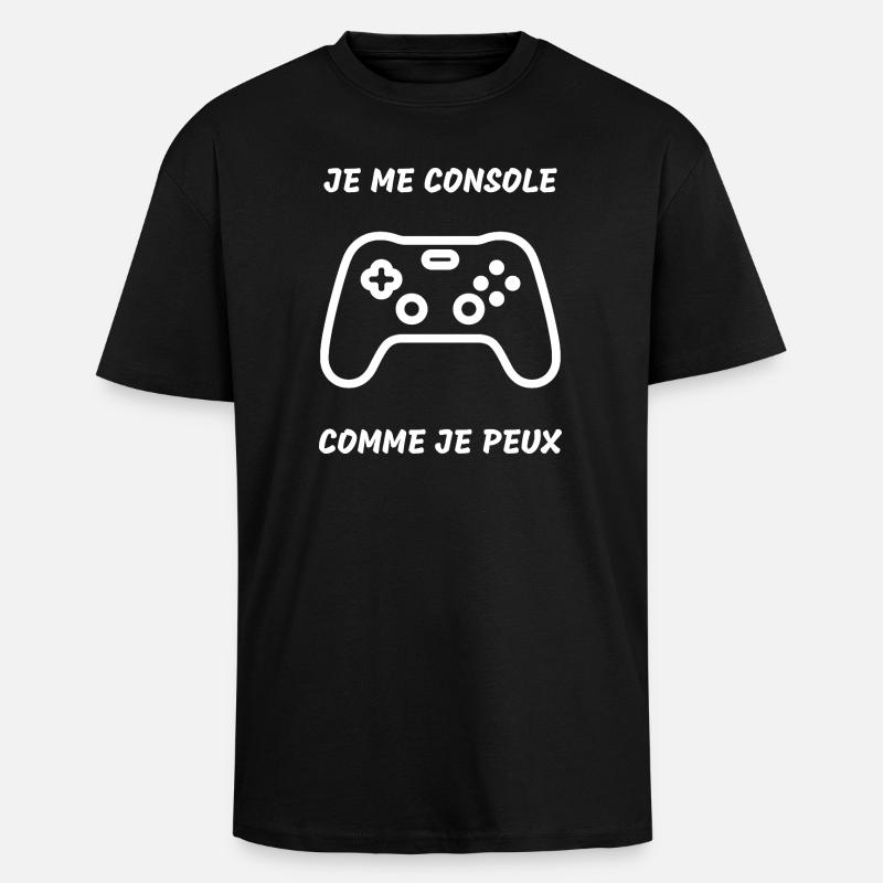Videospiel-Controller - Oversized Heavyweight Unisex T-Shirt - Schwarz