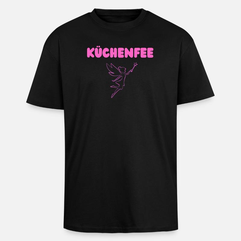 Küchenfee - Oversized Heavyweight Unisex T-Shirt - Schwarz