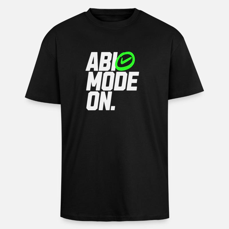 MODE ABI ACTIVÉ - T-shirt unisexe oversize épais - noir