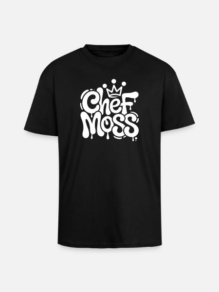 Chef Moss Graffiti Krone - Oversized Heavyweight Unisex T-Shirt - Schwarz