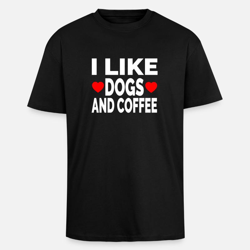 Hunde - Oversized Heavyweight Unisex T-Shirt - Schwarz