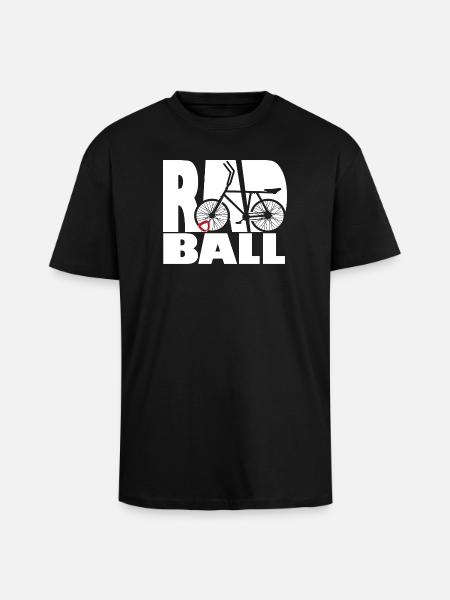 Cycling ball, cycleball, indoor cycling - Unisex Oversized Heavyweight T-shirt - black