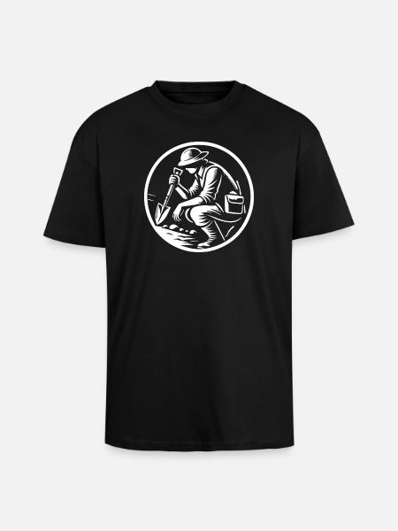 Geology Design for Real Geologists - Unisex Oversized Heavyweight T-shirt - black