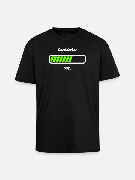 Roofer loading beam Roofer trainee - Unisex Oversized Heavyweight T-shirt - black