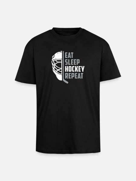 Hockey - T-shirt unisexe oversize épais - noir