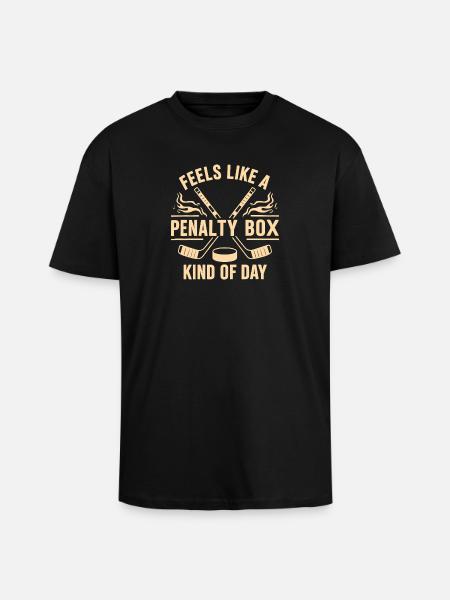 Hockey - Unisex Oversized Heavyweight T-shirt - black