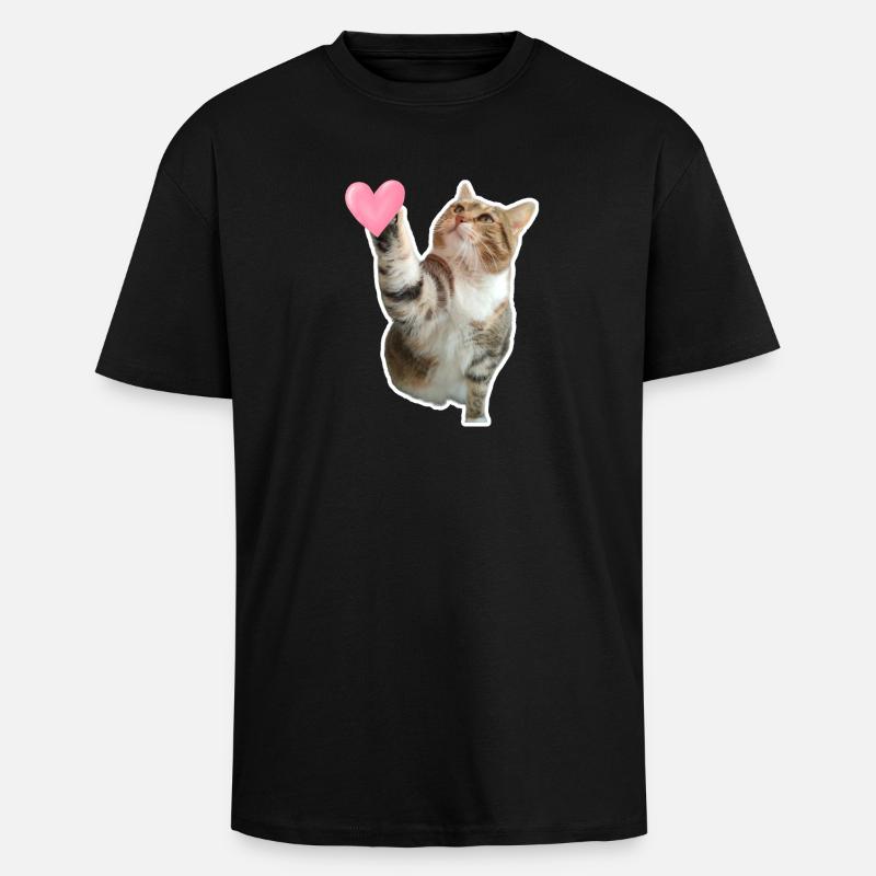 Missty prüfe ein Herz - Oversized Heavyweight Unisex T-Shirt - Schwarz