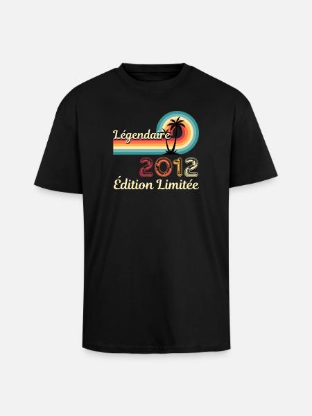 Legendary 2012, Limited Edition - Unisex Oversized Heavyweight T-shirt - black