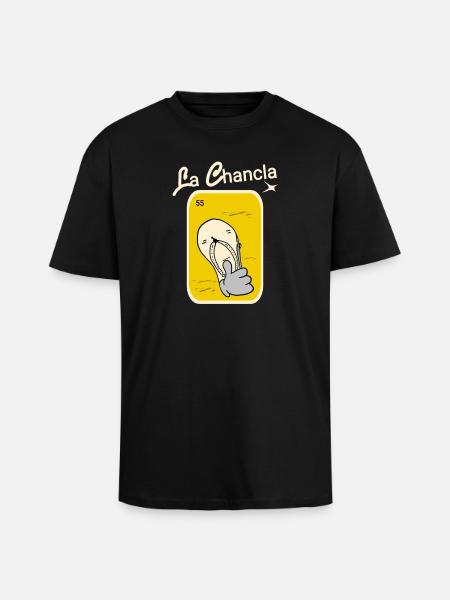 Slippers funny - Unisex Oversized Heavyweight T-shirt - black