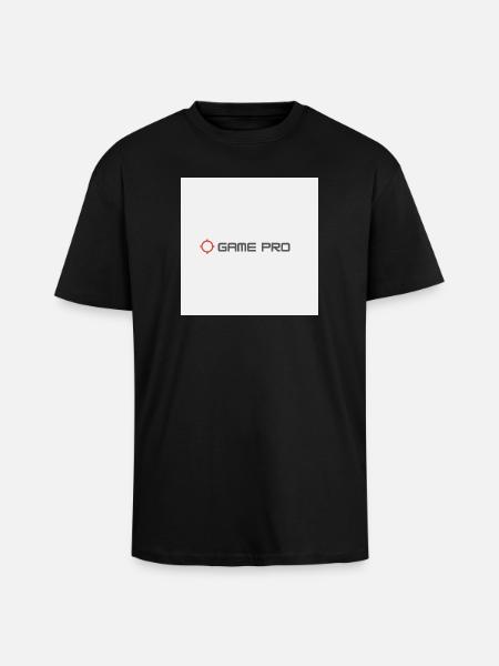 Game Pro Crosshair Logo - Unisex Oversized Heavyweight T-shirt - black