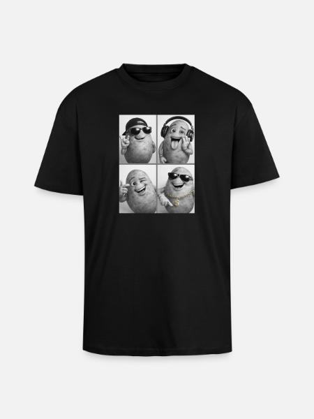 Kernknollen Groove Collage - Unisex Oversized Heavyweight T-shirt - black