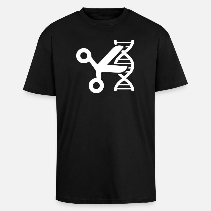 Génétique des ciseaux ADN CRISPR - T-shirt unisexe oversize épais - noir