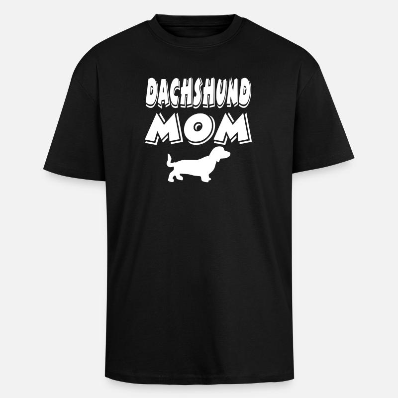 Dackel - Oversized Heavyweight Unisex T-Shirt - Schwarz
