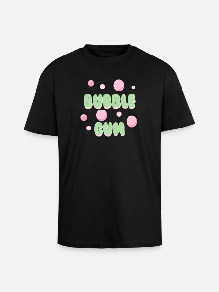 Bubble Gum Pastel Retro-Typografie - Oversized Heavyweight Unisex T-Shirt - Schwarz