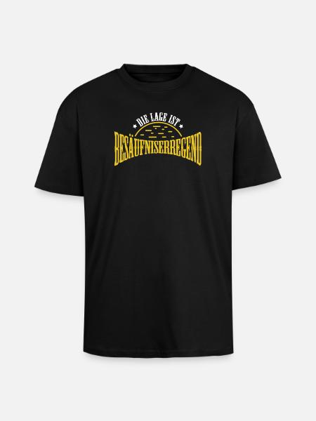 The situation is drunkenness - Unisex Oversized Heavyweight T-shirt - black