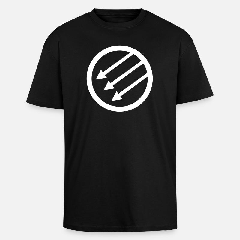 Iron Front / Eiserne Front / Järnfronten - Unisex Oversized Heavyweight T-shirt - black