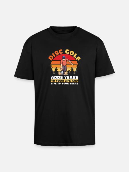Disc Golf Gifts Disc Golf - Unisex Oversized Heavyweight T-shirt - black