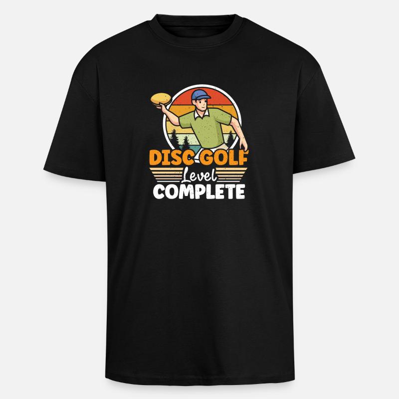 Disc Golf Gifts Disc Golf - Unisex Oversized Heavyweight T-shirt - black