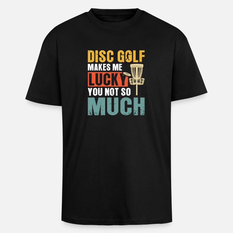 Disc Golf Geschenke Discgolf - Oversized Heavyweight Unisex T-Shirt - Schwarz