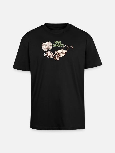 Haus Garten - Oversized Heavyweight Unisex T-Shirt - Schwarz