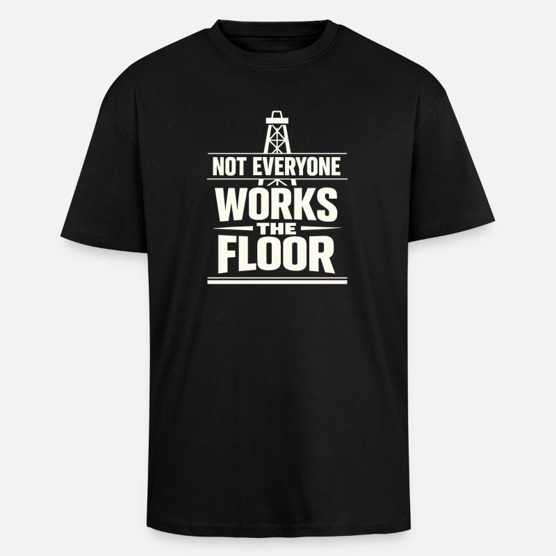 Offshore-bohrer-rig-bohrer Bohrboden Offshore - Oversized Heavyweight Unisex T-Shirt - Schwarz