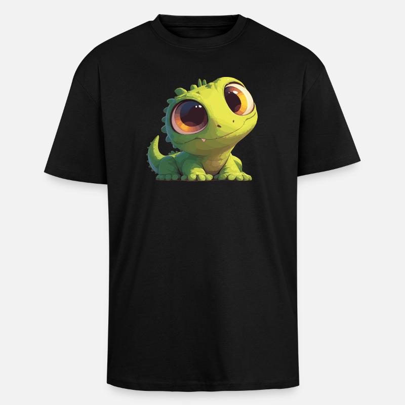 Lucertole Lucertole - T-shirt unisex oversize pesante - nero