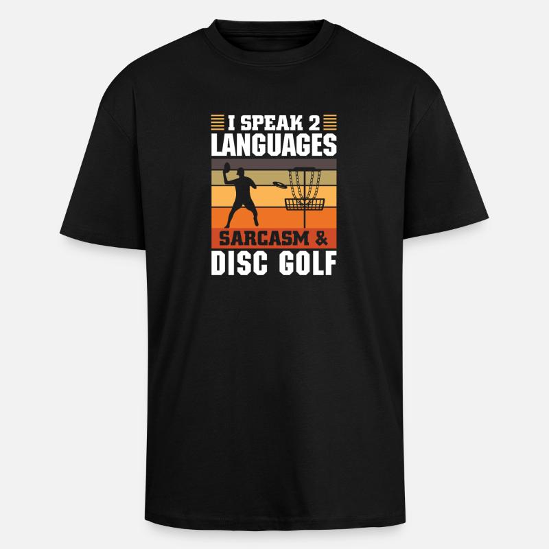 Disc Golf Geschenke Discgolf - Oversized Heavyweight Unisex T-Shirt - Schwarz