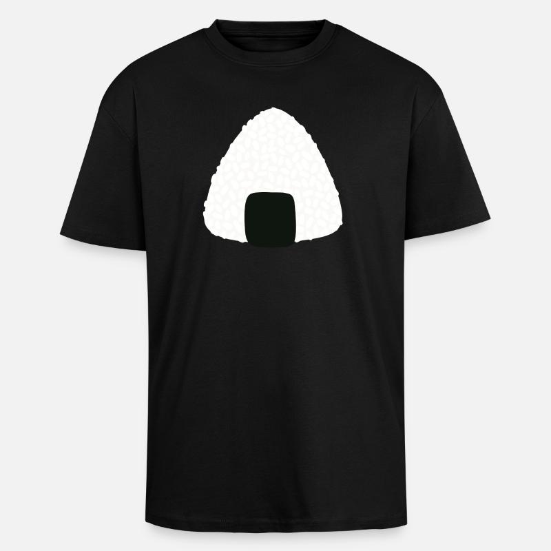 Onigiri-Sushi - Oversized Heavyweight Unisex T-Shirt - Schwarz
