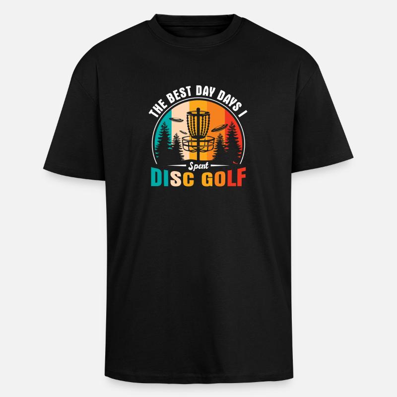 Disc Golf Geschenke Discgolf - Oversized Heavyweight Unisex T-Shirt - Schwarz