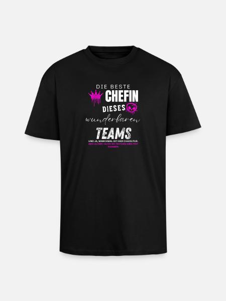 beste Chefin wunderbares Team Chefin geschenke - Unisex Oversized Heavyweight T-shirt - black